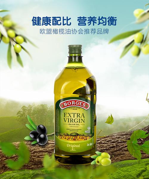 borges伯爵特级初榨橄榄油2l 植物油 食用油 进口橄榄油 家庭炒菜油